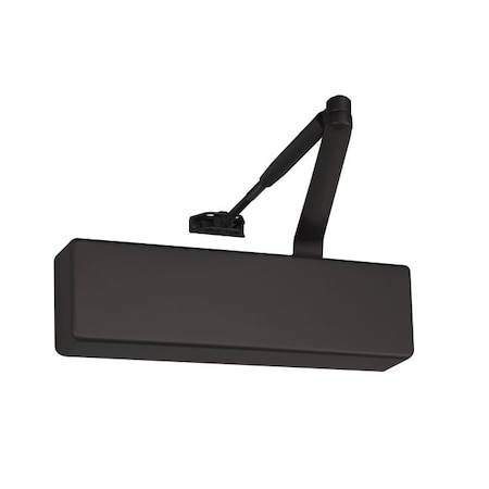 Norton Door Controls 7500690 Adjustable Heavy Duty Surface Mount Door Closer with Sex Nuts Dark Bronze 7500690